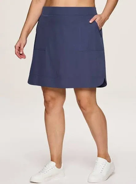 RBX Women's Plus Size Quick Drying Woven Skort with Pockets