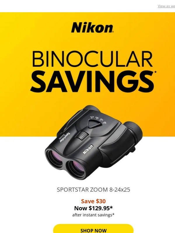 Nikon - Find Your Perfect Pair—Binoculars on Sale Now!