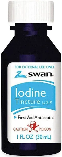 Swan Iodine Tincture First Aid Antiseptic 1 oz