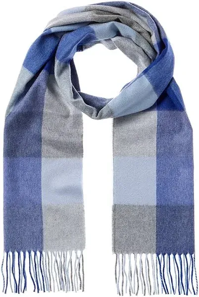 Amicale Women's Cashmere Buffalo Check Scarf