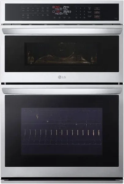 LG 1.7/ 4.7 Cu. Ft. Smart Combination Wall Oven with Convection and Air Fry