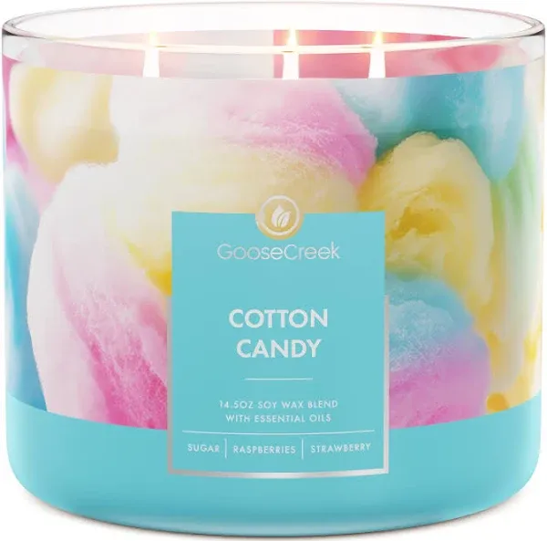 Goose Creek Cotton Candy 3-Wick Scented Candle