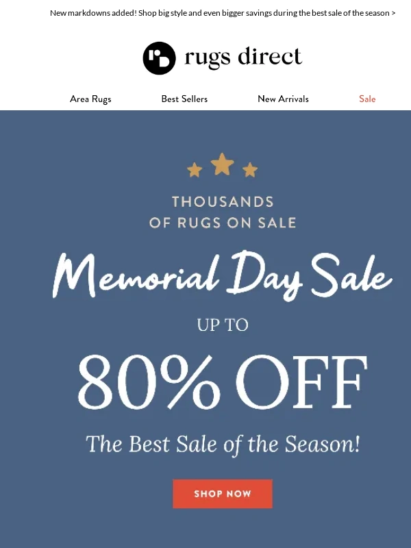 Rugs Direct - Our Memorial Day Sale Just Got BIGGER