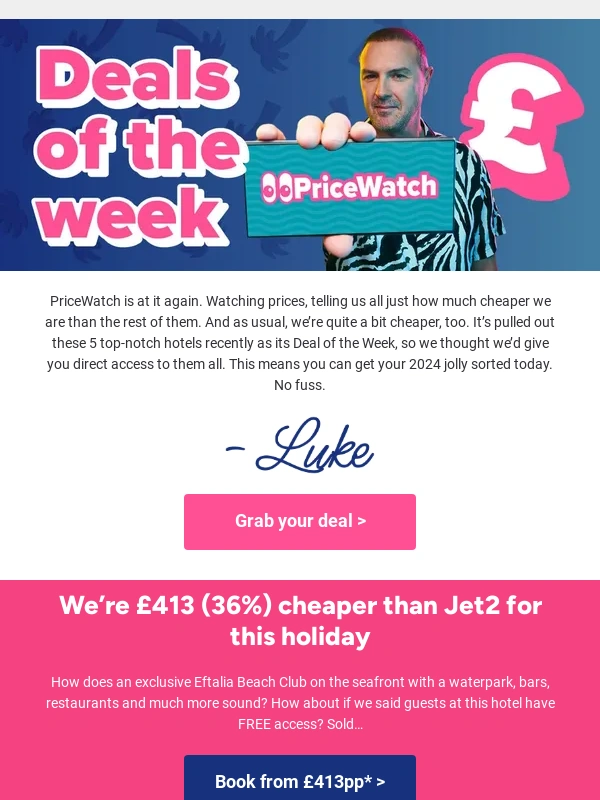 On The Beach - ? Deals of the Week - savings of up to 36%... ?
