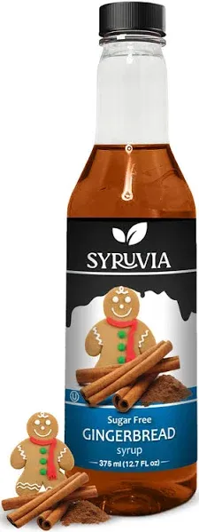 Syruvia Sugar-Free Gingerbread Coffee Syrup
