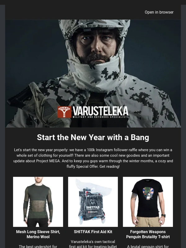 Varusteleka - Start the New Year with a Bang