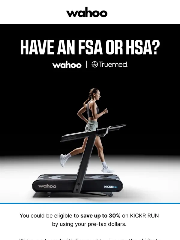 Wahoo Fitness - You could save up to 30% on KICKR RUN