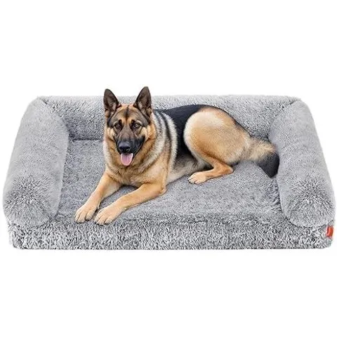 Feandrea - Orthopaedic Dog Sofa Bed, 48 x 33.5 x 9.5 Inches, Large Dogs, Gray Ombré