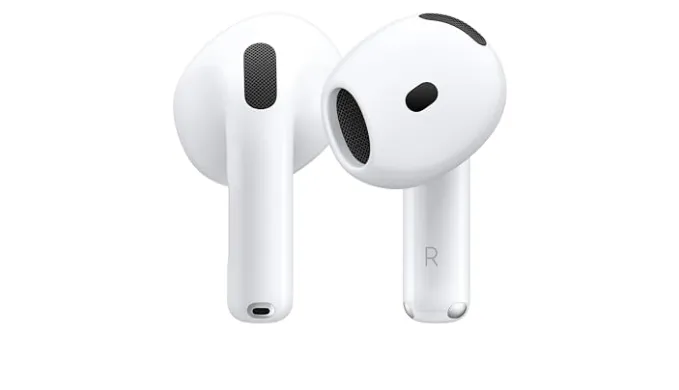 Apple AirPods 4 Wireless Earbuds, Bluetooth Headphones, with Active Noise Cancellation, Adaptive Audio, Transparency Mode, Personalized Spatial Audio, USB-C Charging Case, Wireless Charging, H2 Chip