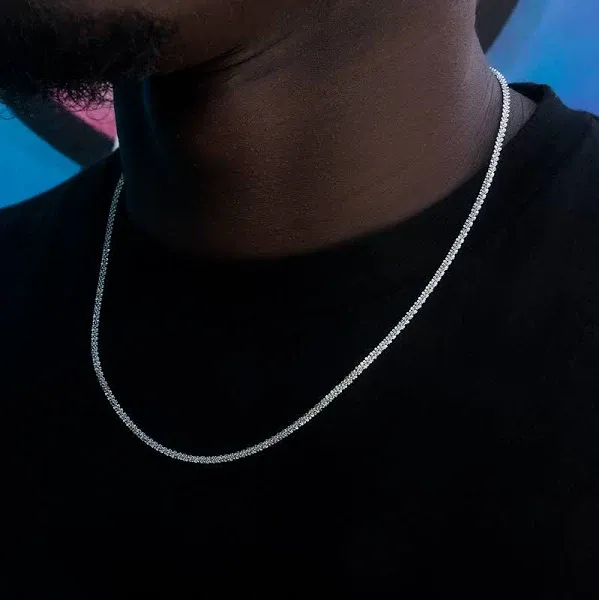 GLD 14K White Gold Rope Chain
