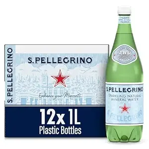 S.Pellegrino - Sparkling Natural Mineral Water, 33.8 fl oz, Pack of 12