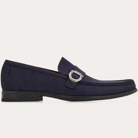 Ferragamo Men's Moccasin with Gancini Ornament