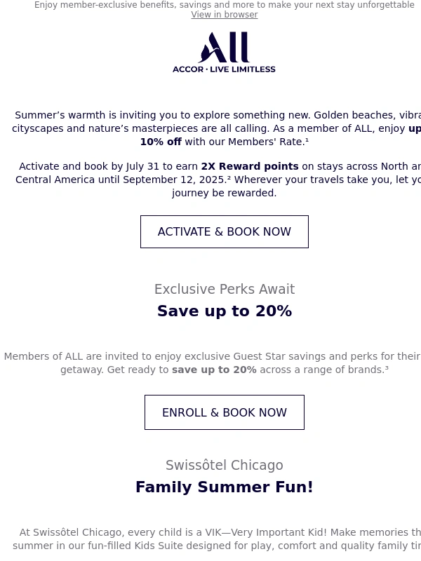 Accor Hotels - Take your summer getaway to the next level,Ponte