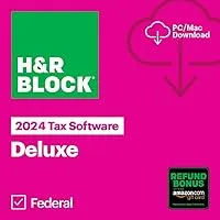 H&R Block Tax Software Deluxe 2024 PC/Mac Digital