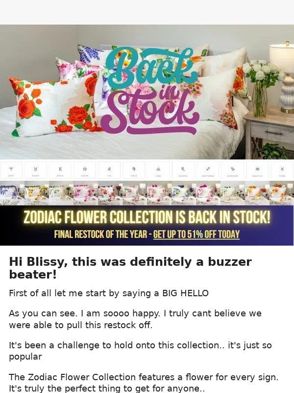 Blissy - RE: Blissy Finally. Can't believe we got more just in time ?
