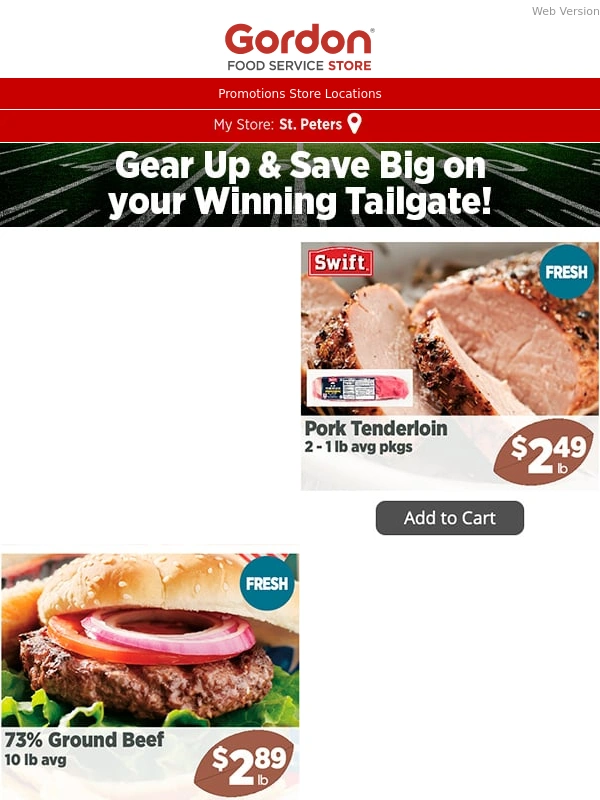 Gordon Food Service Store - ? Score savings this weekend on your tailgate essentials!