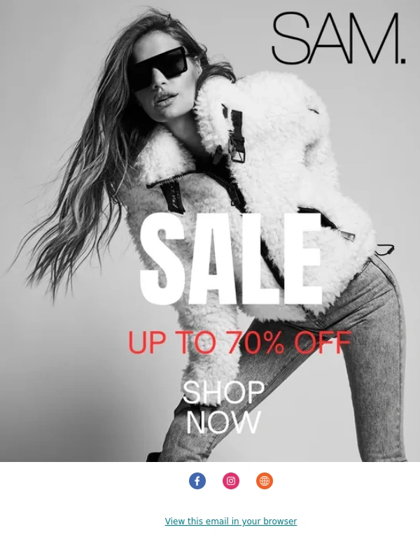 SAM - End of Season Sale | Items Going Fast