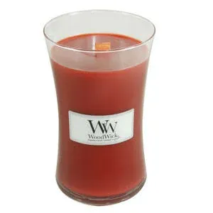 WoodWick Cinnamon Chai Scented Large Hourglass Candle