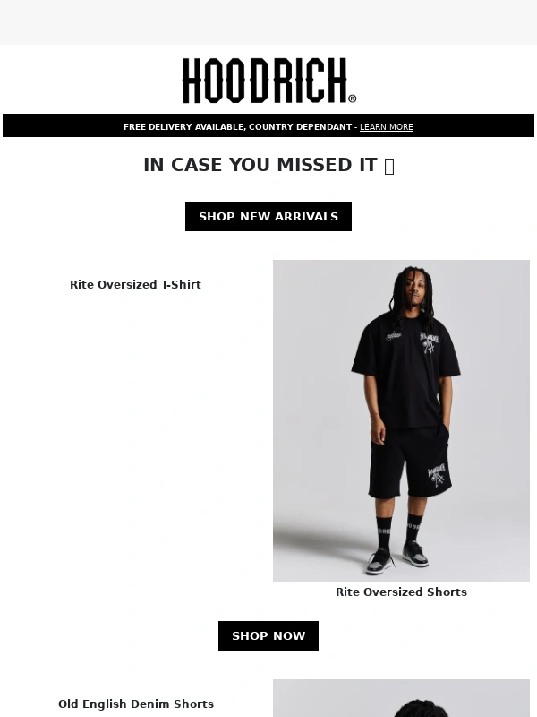 Hoodrich - IN CASE YOU MISSED IT ?