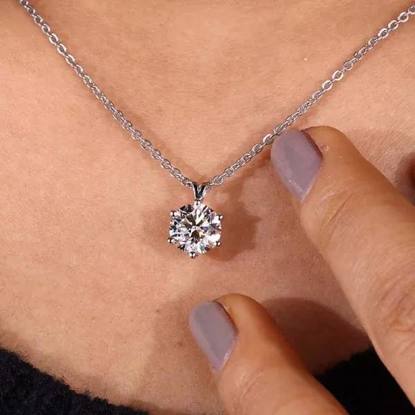 Round Diamond Solitaire Pendant Luxury You Can Wear