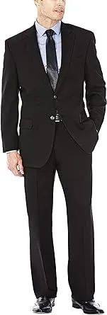 J.M. Haggar Men's Premium Classic-Fit Stretch Suit Jacket (Black, 42)