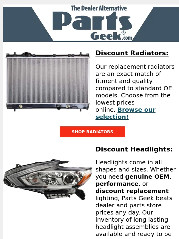 Parts Geek - Fitment Notice! Save Hundreds On Spring Repairs