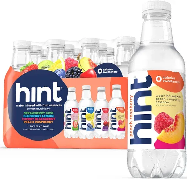 Hint Fruit Infused Bottled Water 4-Flavor Smashup Variety Pack