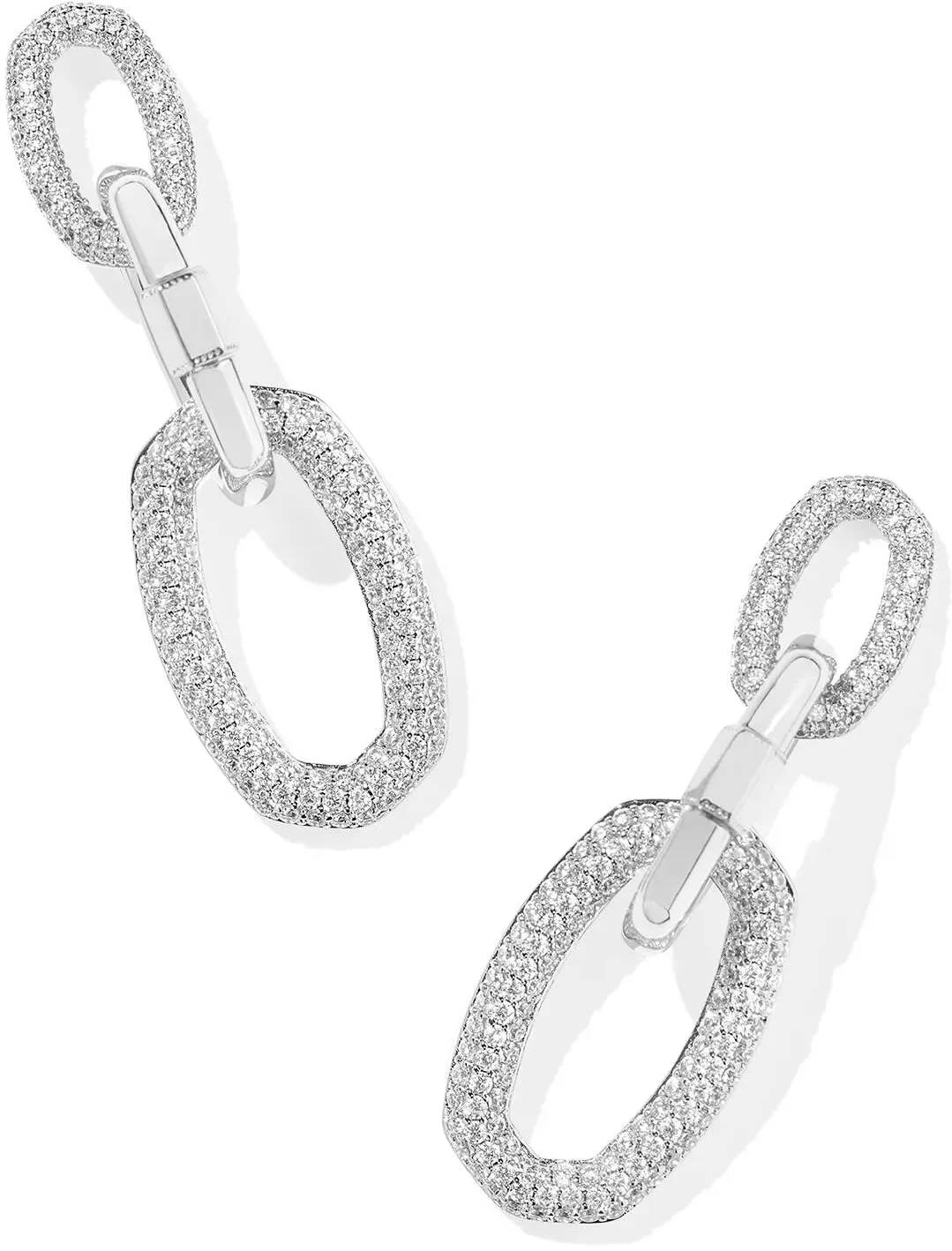 Kendra Scott Emery Silver Statement Earrings