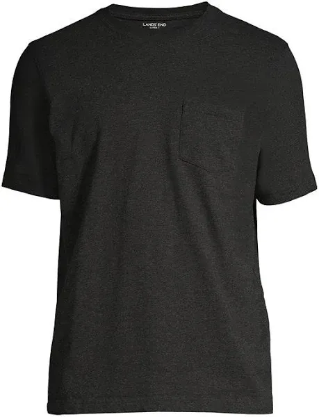 Lands' End Men's Super-T Short Sleeve T-Shirt with Pocket
