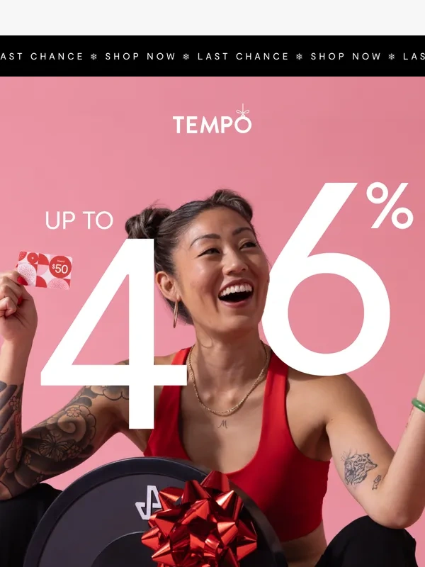 Tempo - ❗Ends tonight: up to 46% off personal training + smart weights