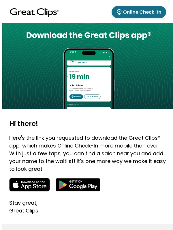 Great Clips - Download the Great Clips App