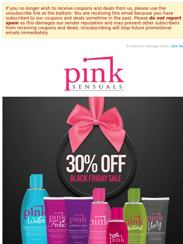 Pink - BLACK FRIDAY 30% OFF