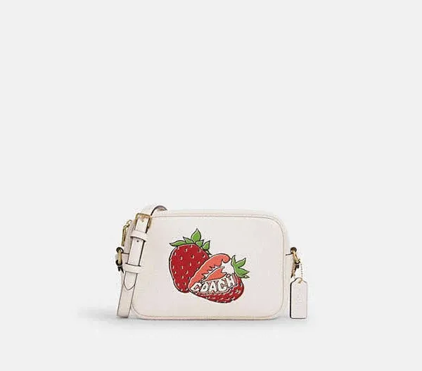 Coach Jamie Camera Bag with Strawberry Graphic
