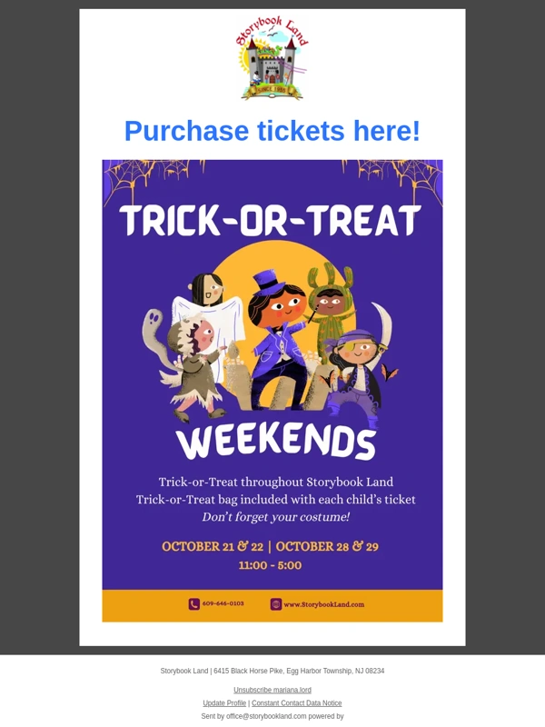 Storybook Land - Trick-or-Treat Weekends!   ?