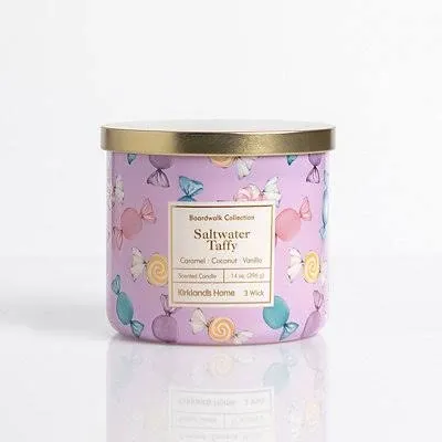 Kirkland's Home Saltwater Taffy 3-Wick Jar Candle