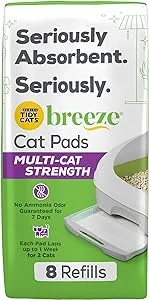 Purina Tidy Cats Cat Litter Breeze Pads Refill Pack Multi Cat Litter Pads - 8 ct. Bag