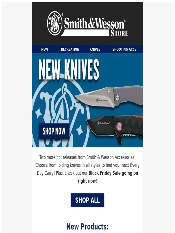 Smith & Wesson - ? New Knives On Sale Now!
