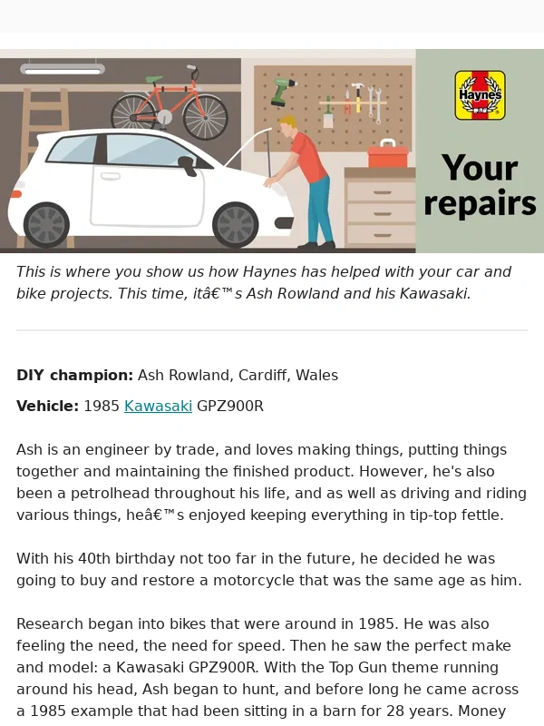 Haynes - ? Would You Buy a Bike As Old As You?