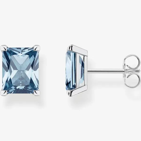 Thomas Sabo Women's Sterling Silver Blue Sapphire Stud Earrings