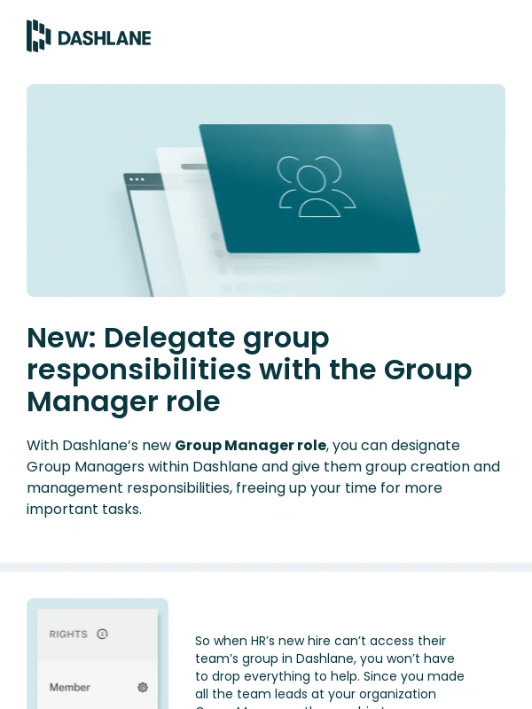 Dashlane - New: Delegate responsibilities with the Group Manager role