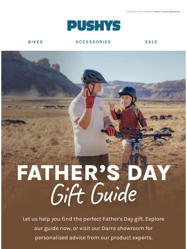 Pushys - Father's Day + 15% off all FOX gear ?
