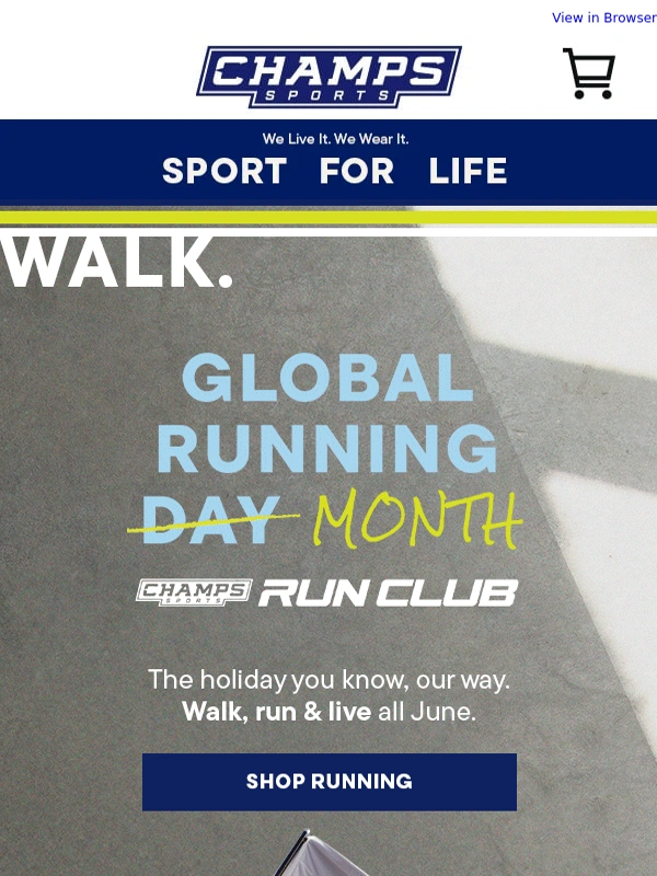 Champs Sports - We’re taking Global Running Day even further ?