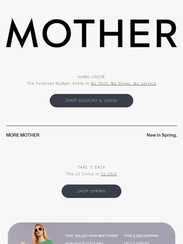 Mother Denim - SLOUCHY & LOOSE