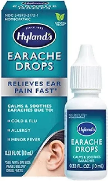 Hylands Homeopathic Earache Drops - 0.33 oz