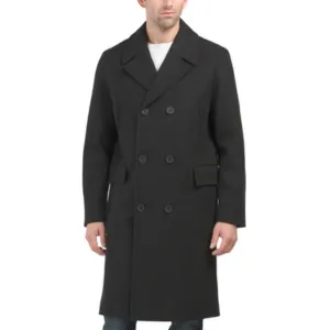 Cole Haan Wool Double Breasted Men's Coat
