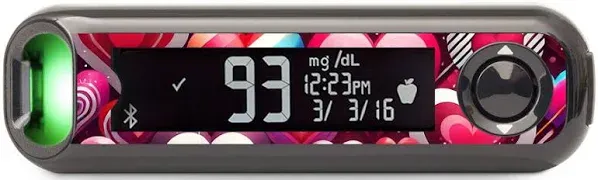 Bayer Sparkly Hearts Contour Next One Glucometer