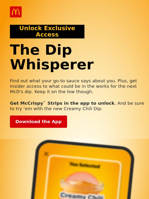 Mcdonalds - What does ur dip say about u?