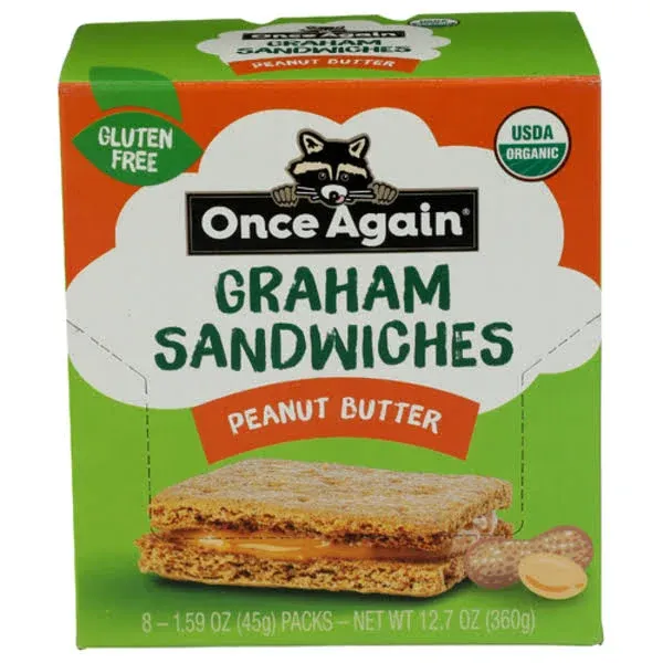 Once Again Organic Peanut Butter Graham Cracker Sandwiches