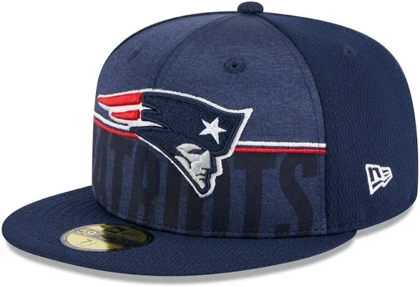 Men's New Era Navy England Patriots 2023 NFL Training Camp 59FIFTY Fitted Hat