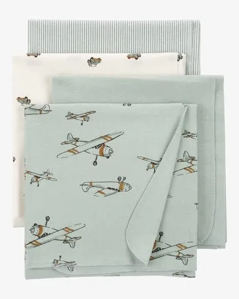 Carter's Baby Boys 4-Pack Receiving Blankets